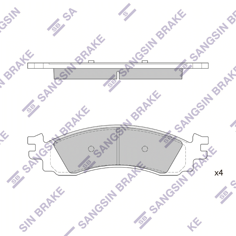 Передние тормозные колодки Sangsin SP1510