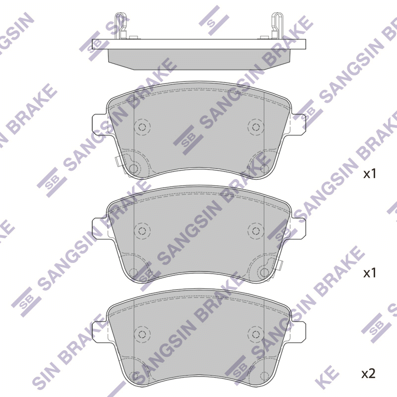 Передние тормозные колодки Sangsin SP1515