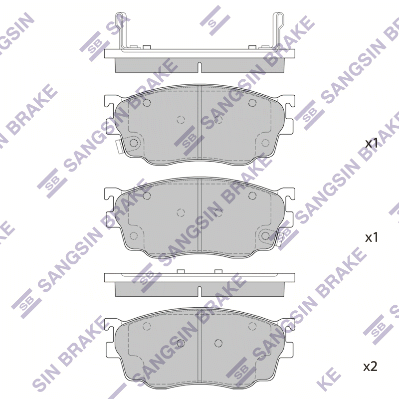Передние тормозные колодки Sangsin SP1529