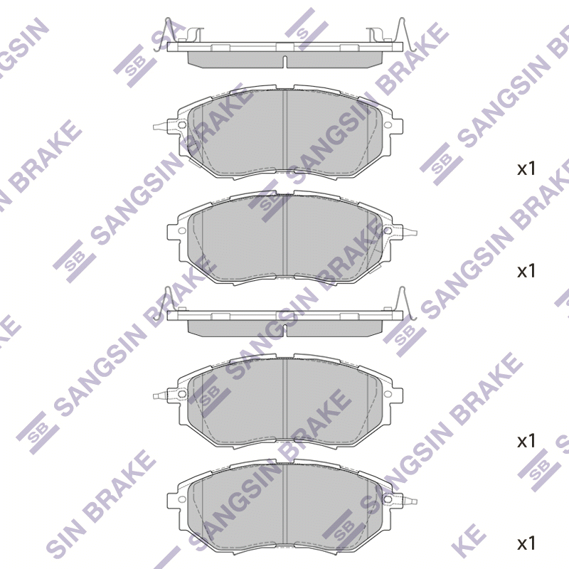 Передние тормозные колодки Sangsin SP1534