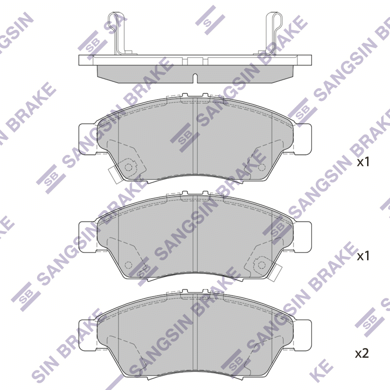 Передние тормозные колодки Sangsin SP1541