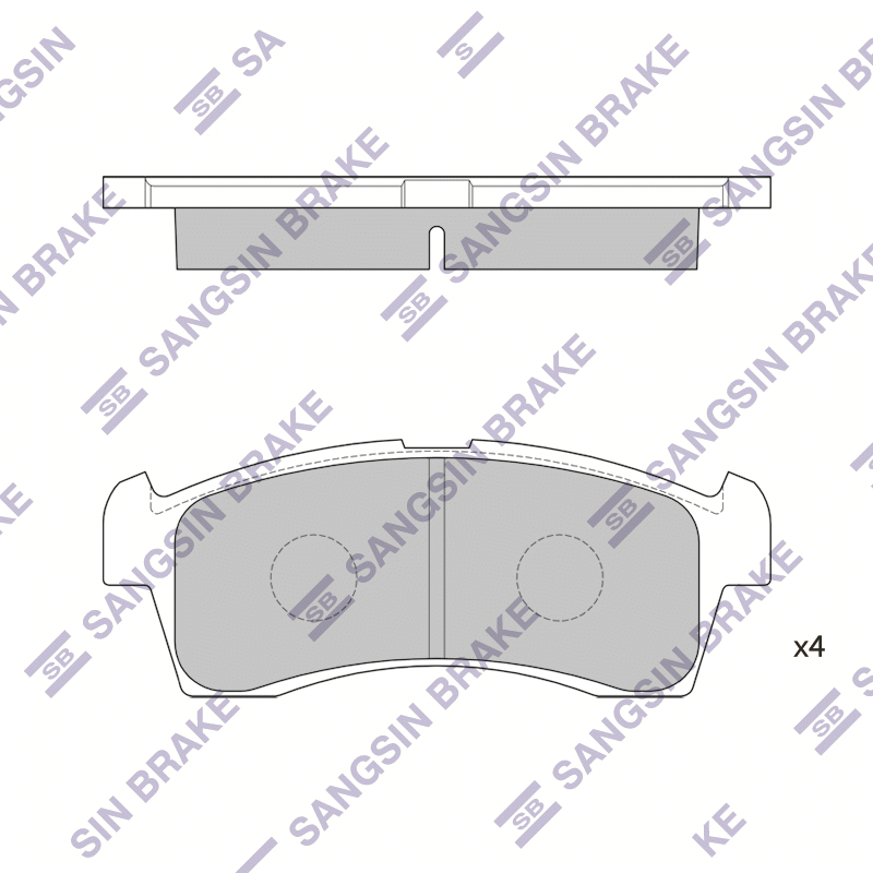 Передние тормозные колодки Sangsin SP1548