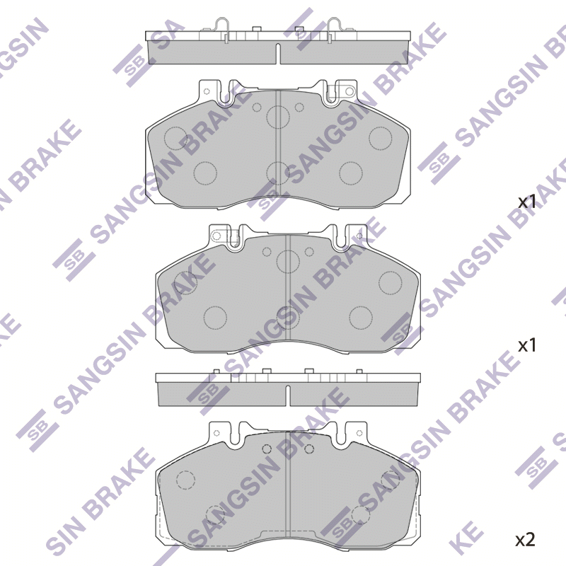 Передние тормозные колодки Sangsin SP1552