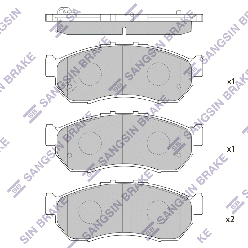 Передние тормозные колодки Sangsin SP1556