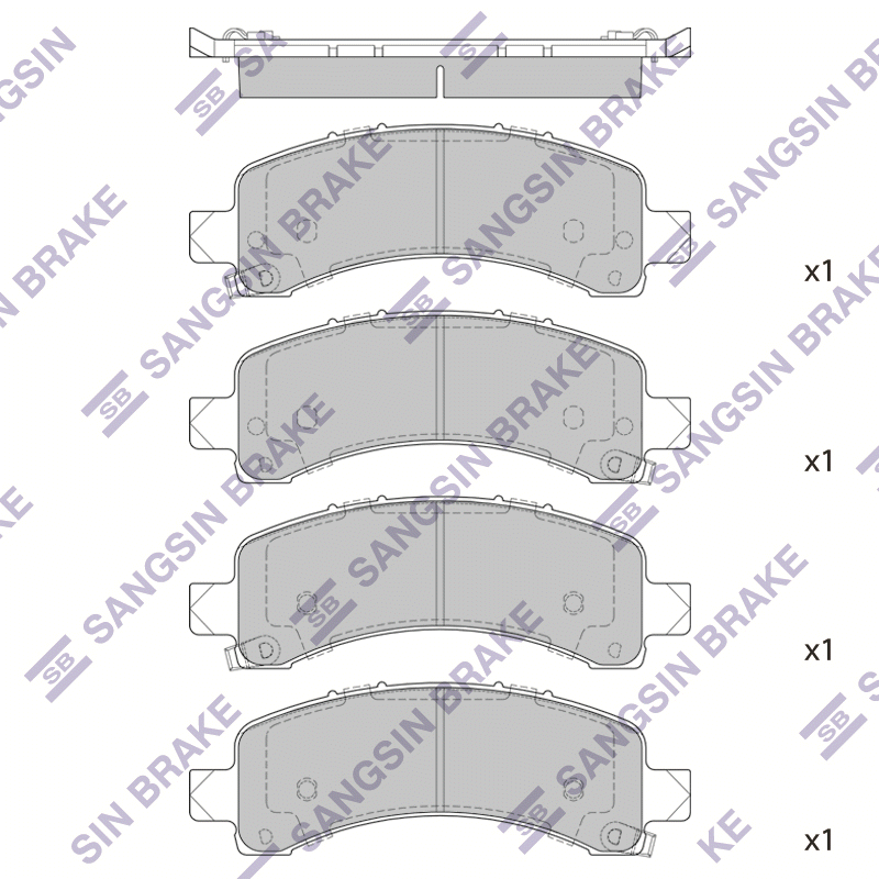 Передние тормозные колодки Sangsin SP1558