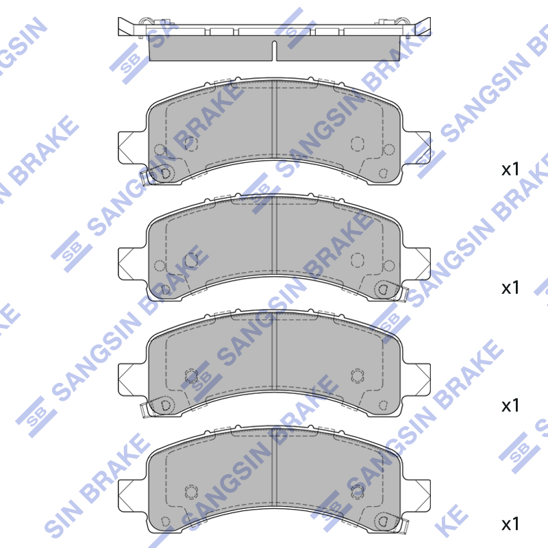 Передние тормозные колодки Sangsin SP1558A