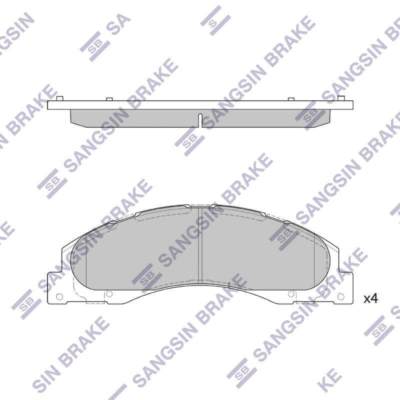 Передние тормозные колодки Sangsin SP1559