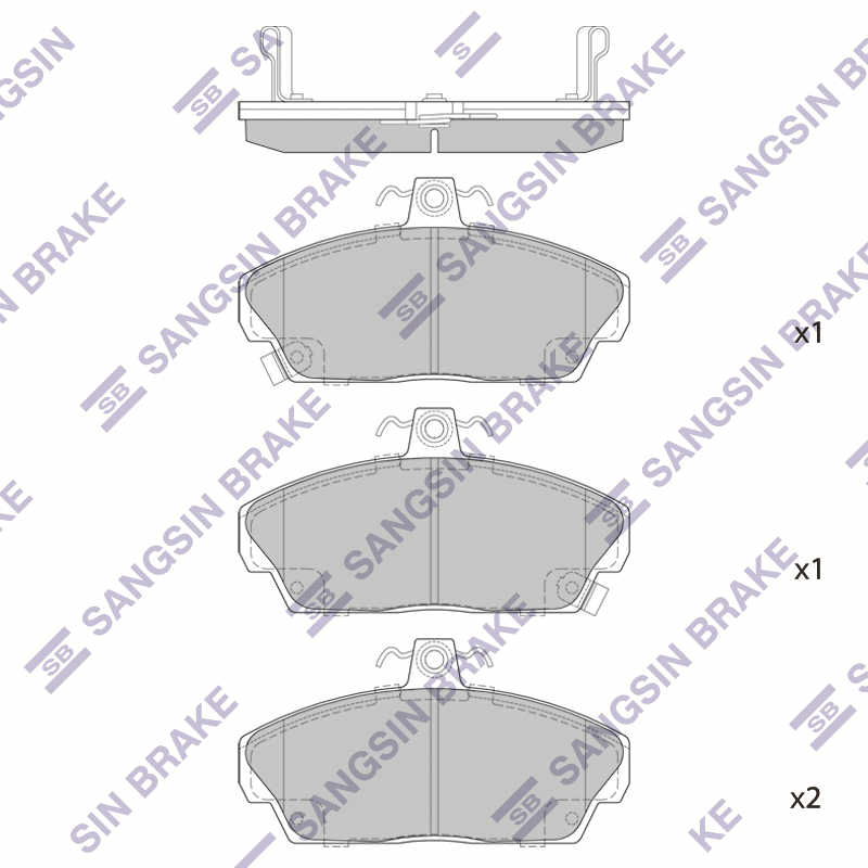 Передние тормозные колодки Sangsin SP1571