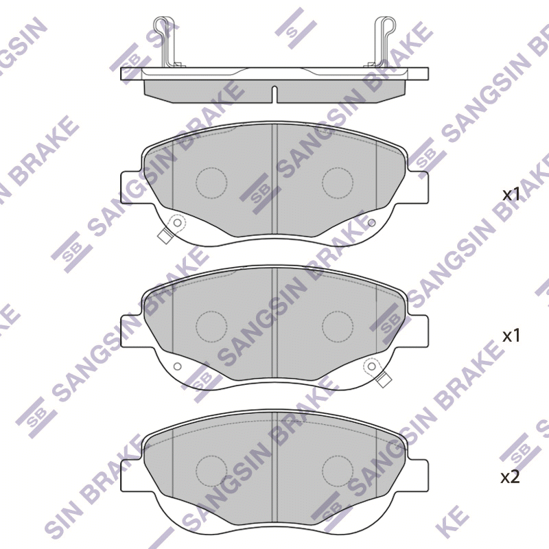 Передние тормозные колодки Sangsin SP1577