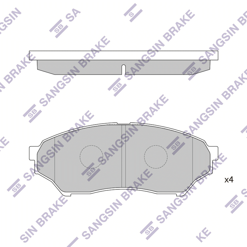 Передние тормозные колодки Sangsin SP1585