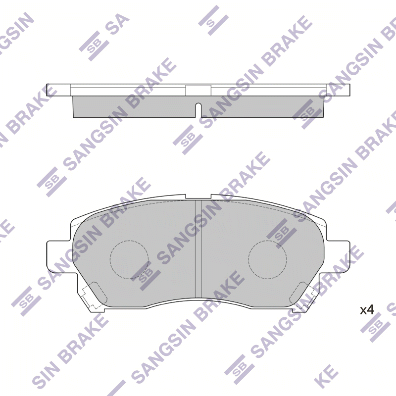 Передние тормозные колодки Sangsin SP1589