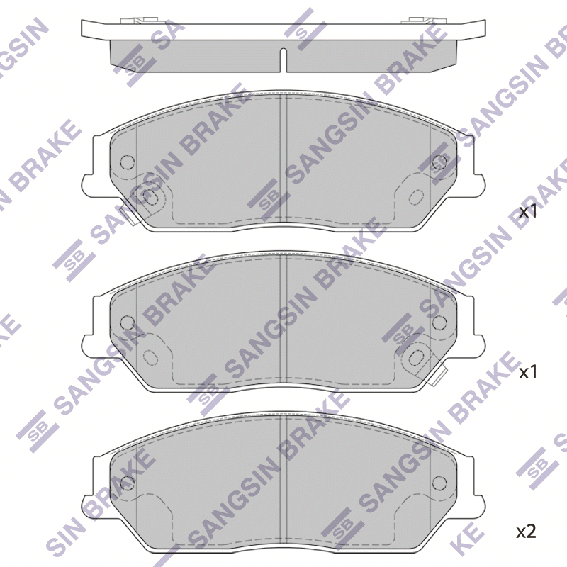 Передние тормозные колодки Sangsin SP1590