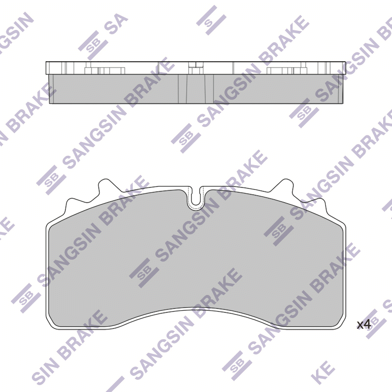 Передние тормозные колодки Sangsin SP1607