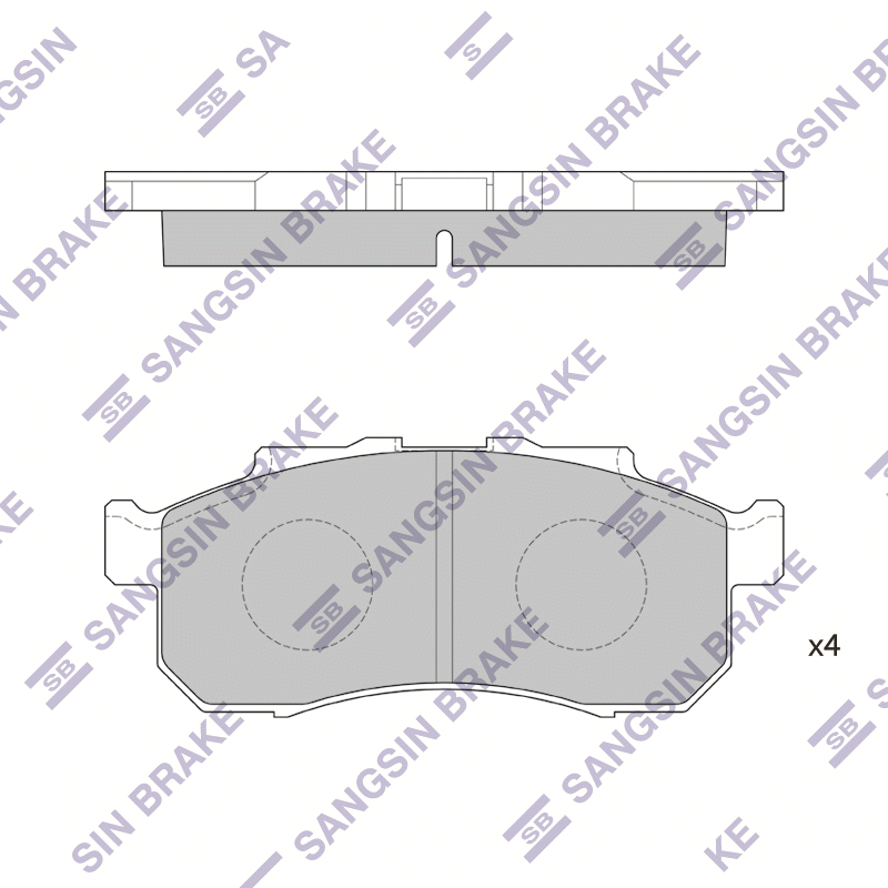 Передние тормозные колодки Sangsin SP1608