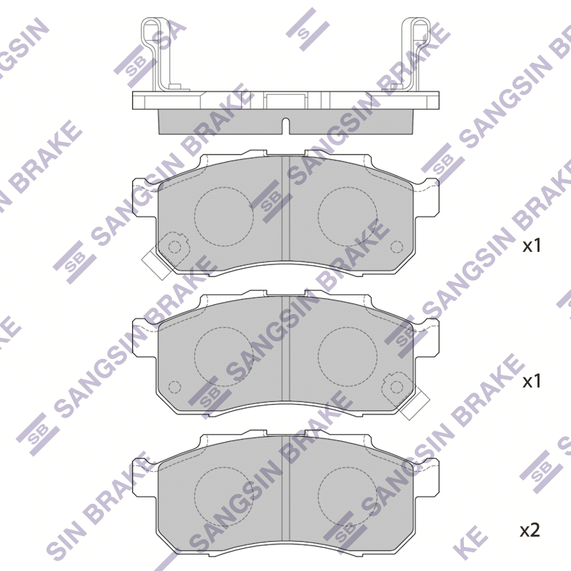 Передние тормозные колодки Sangsin SP1609