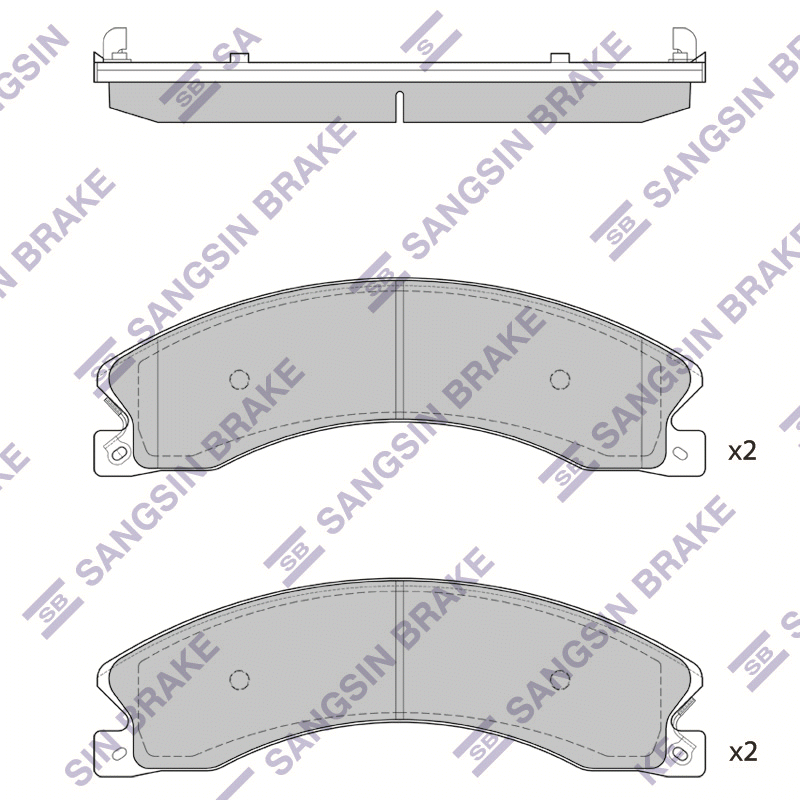 Передние тормозные колодки Sangsin SP1615