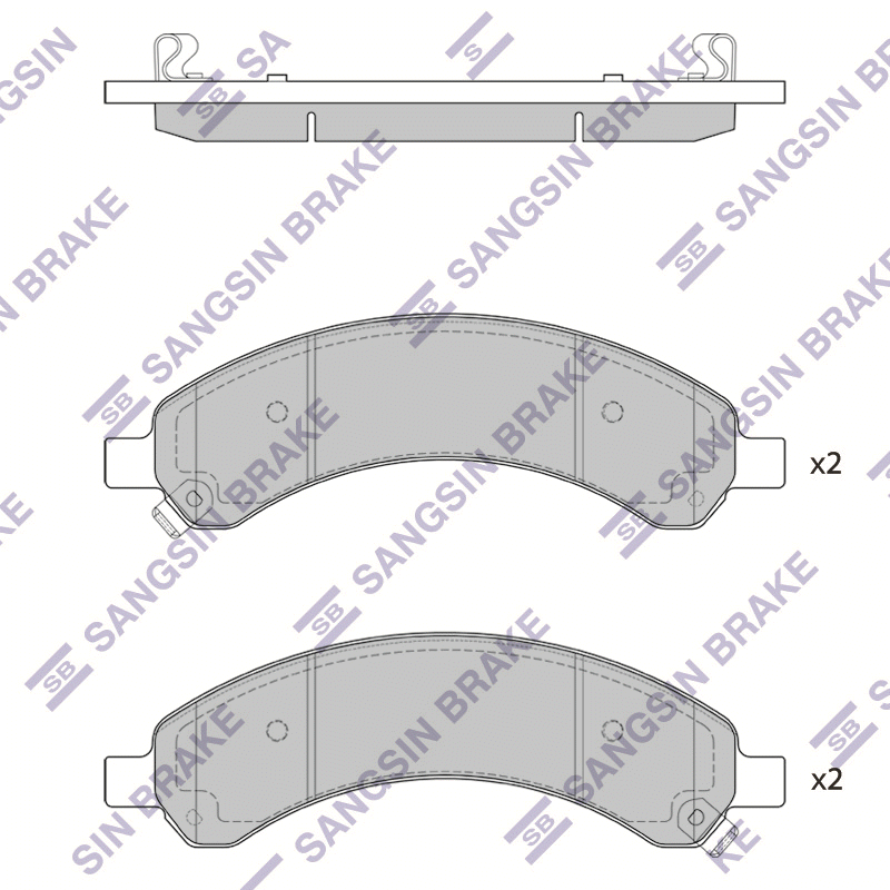 Передние тормозные колодки Sangsin SP1616