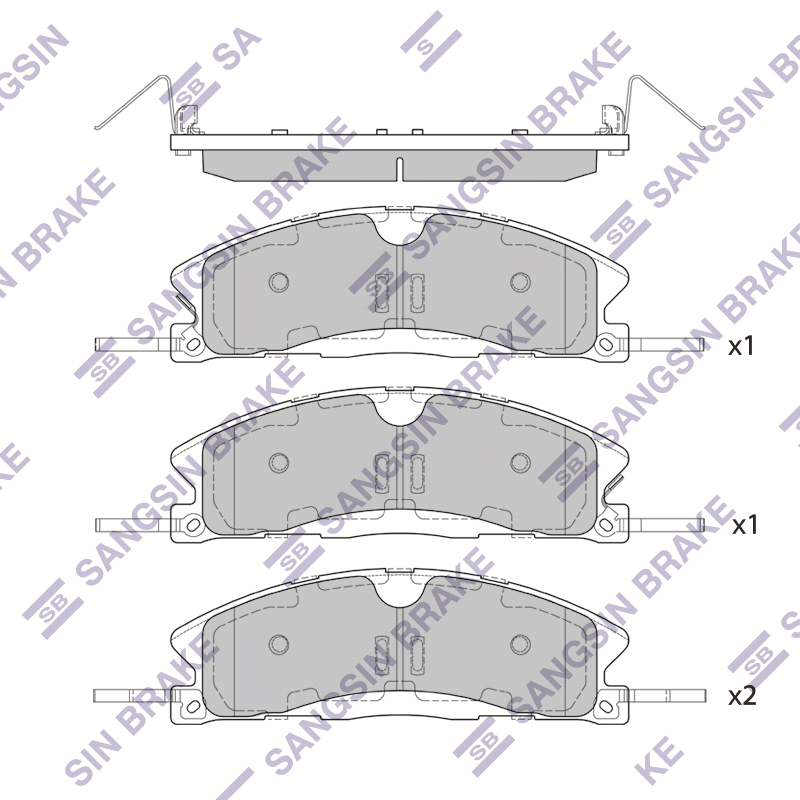 Передние тормозные колодки Sangsin SP1620