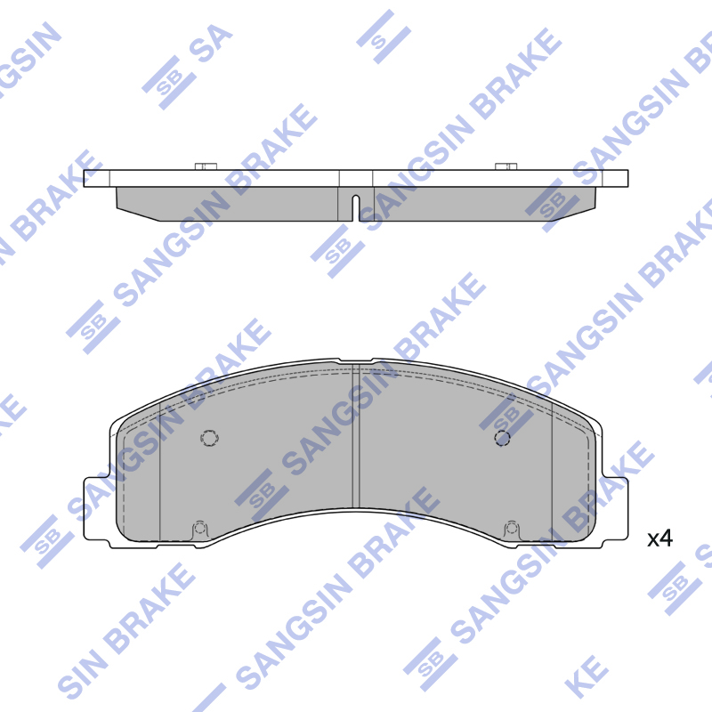 Передние тормозные колодки Sangsin SP1624A
