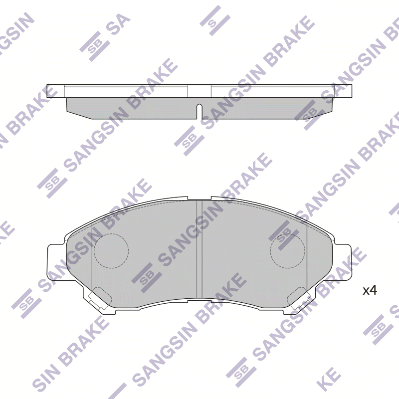 Передние тормозные колодки Sangsin SP1627