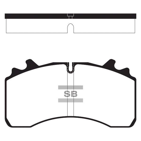 Передние тормозные колодки Sangsin SP1655