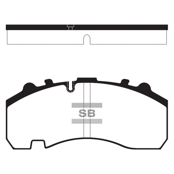 Передние тормозные колодки Sangsin SP1656