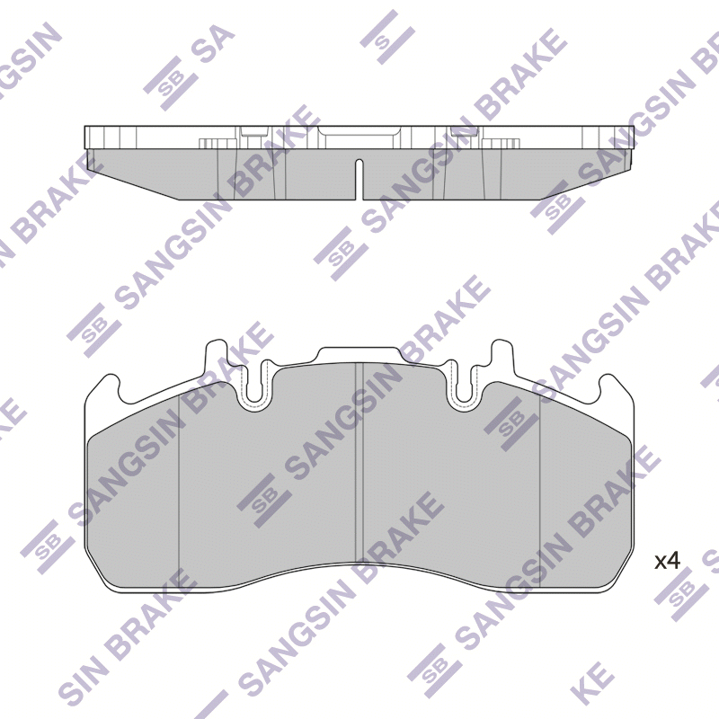 Передние тормозные колодки Sangsin SP1658