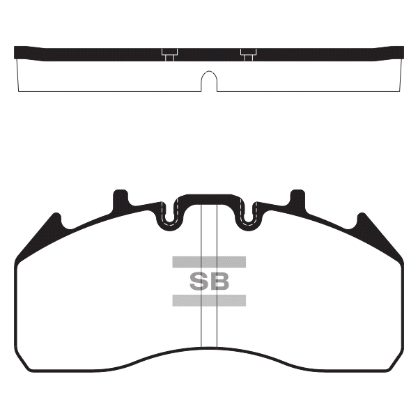 Передние тормозные колодки Sangsin SP1660
