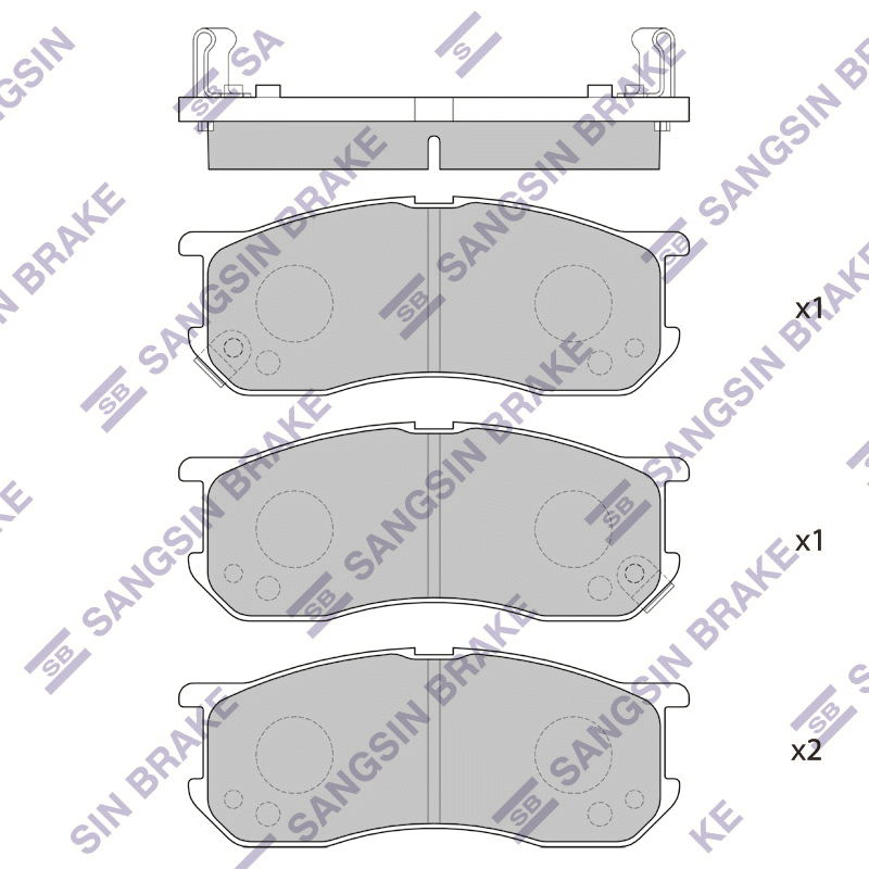 Передние тормозные колодки Sangsin SP1663