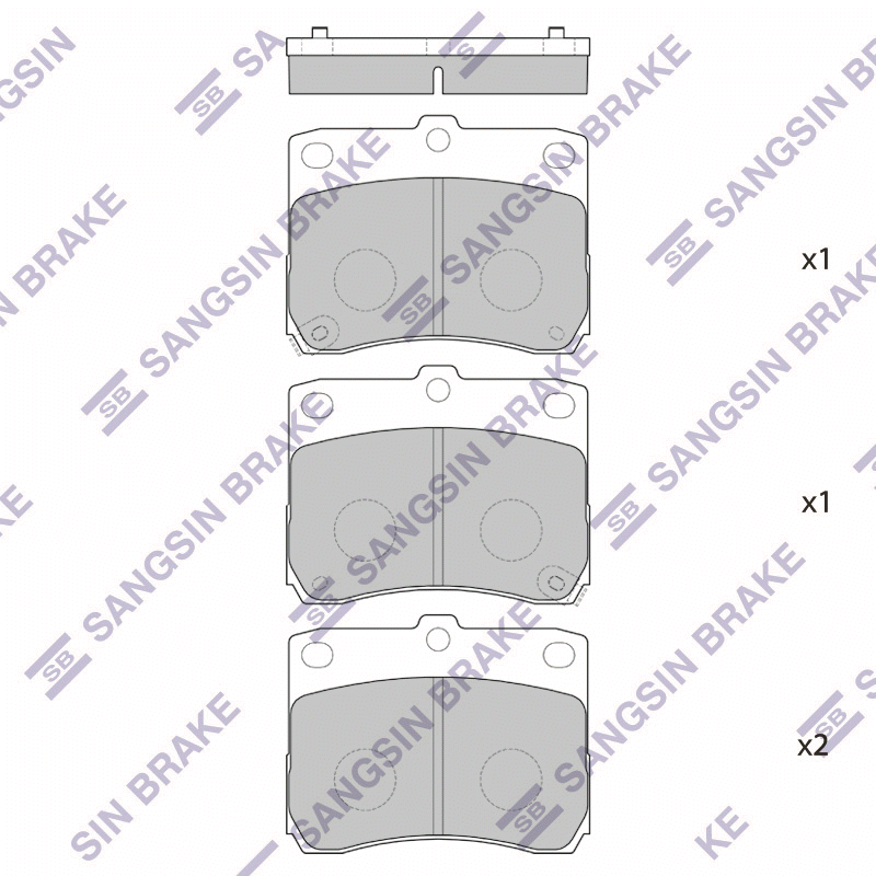 Передние тормозные колодки Sangsin SP1664
