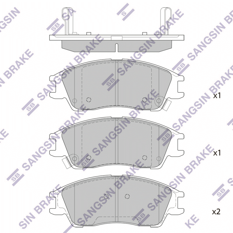 Передние тормозные колодки Sangsin SP1670