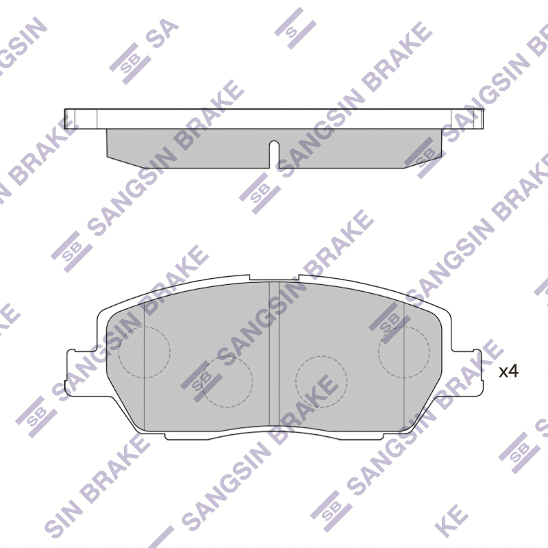 Передние тормозные колодки Sangsin SP1679