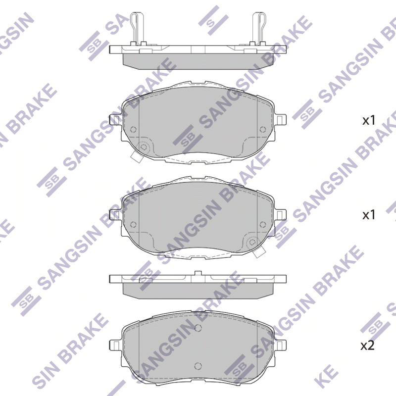 Передние тормозные колодки Sangsin SP1700A
