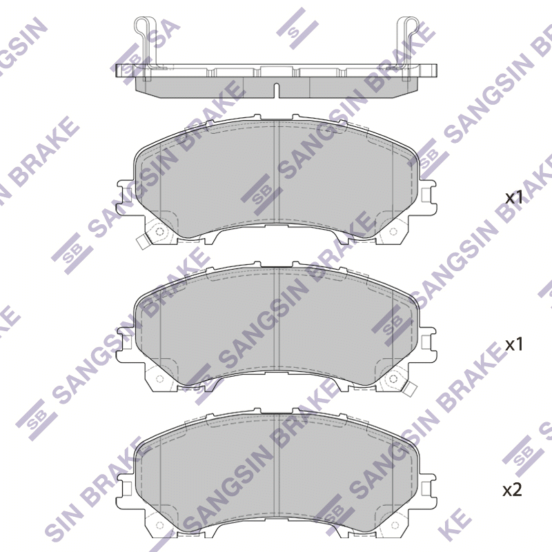 Передние тормозные колодки Sangsin SP1714