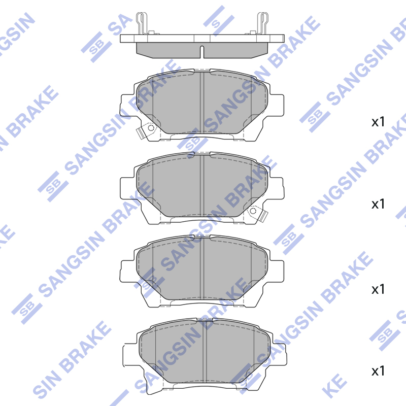Передние тормозные колодки Sangsin SP1718