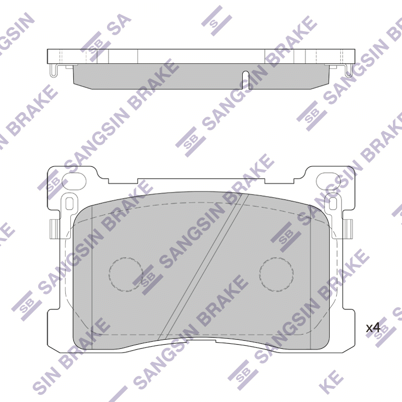 Передние тормозные колодки Sangsin SP1756