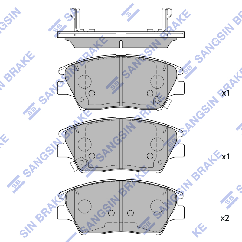 Передние тормозные колодки Sangsin SP1761