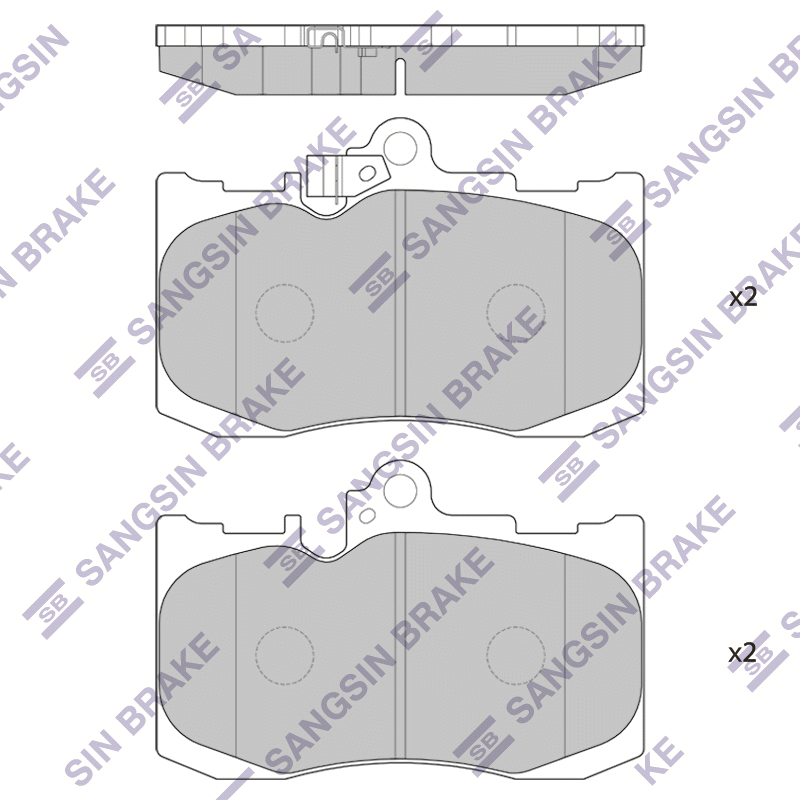 Передние тормозные колодки Sangsin SP1773