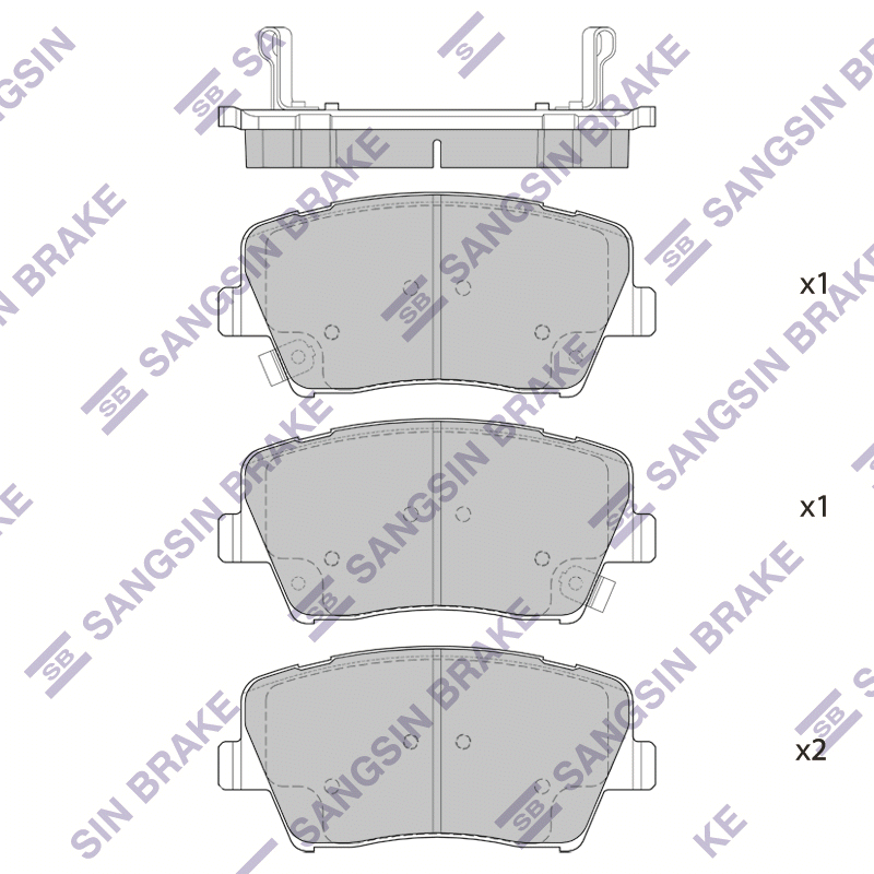 Передние тормозные колодки Sangsin SP1778