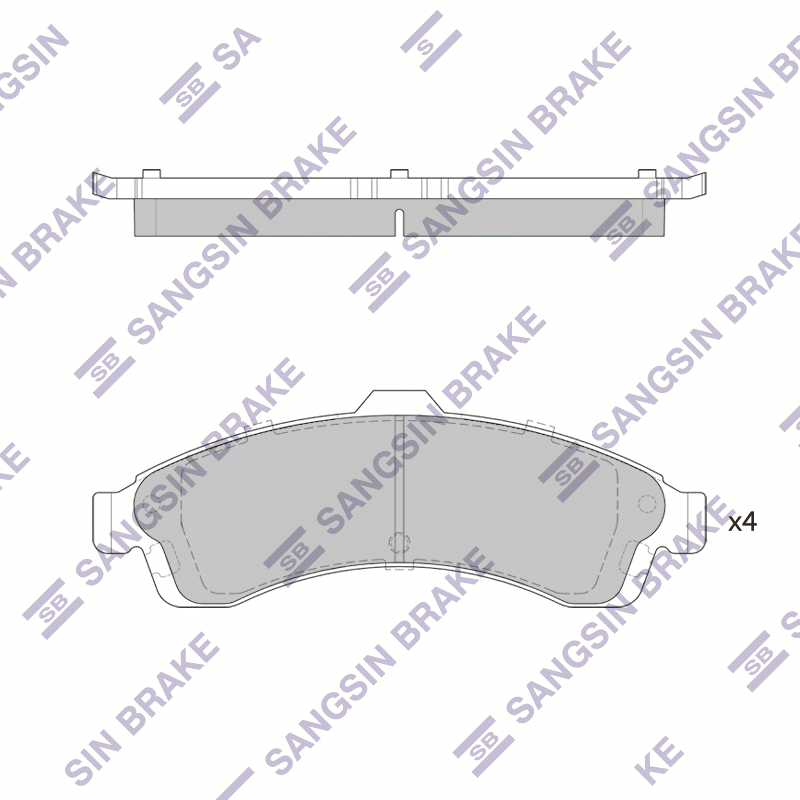 Передние тормозные колодки Sangsin SP1781