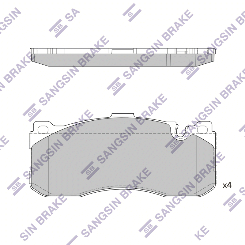 Передние тормозные колодки Sangsin SP1791