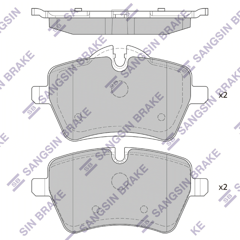 Передние тормозные колодки Sangsin SP1799