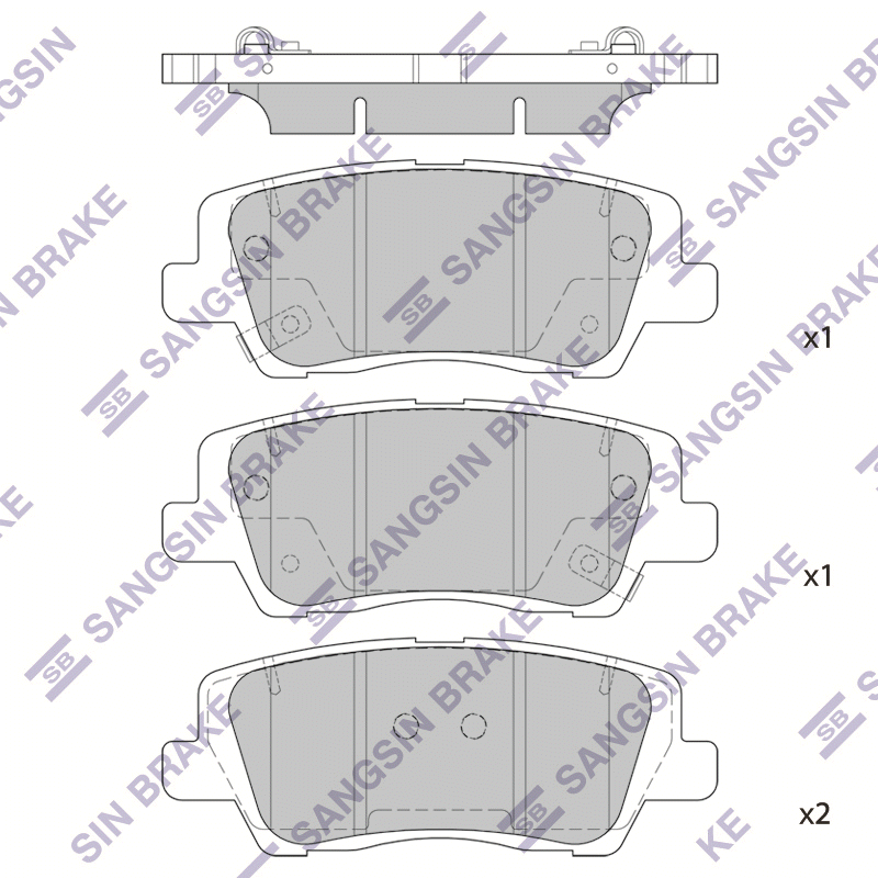 Передние тормозные колодки Sangsin SP1920A