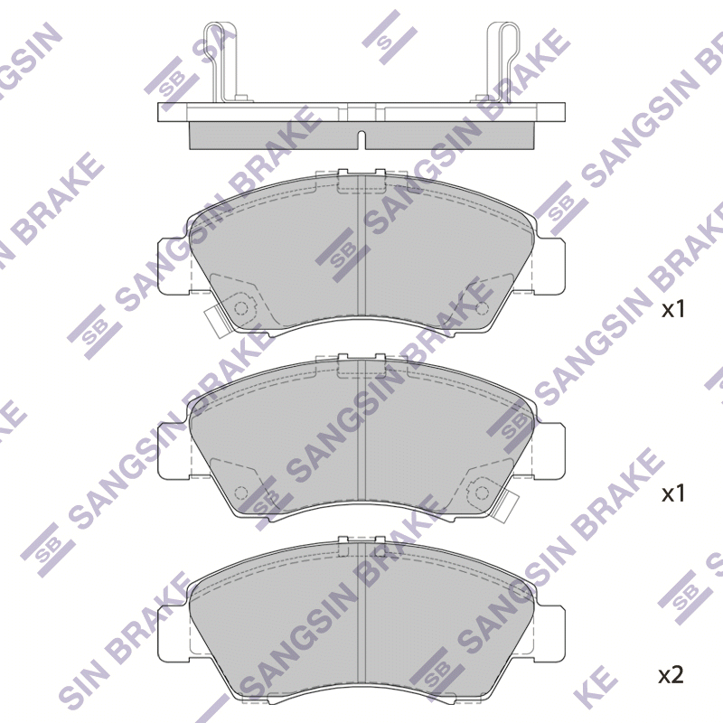 Передние тормозные колодки Sangsin SP2032