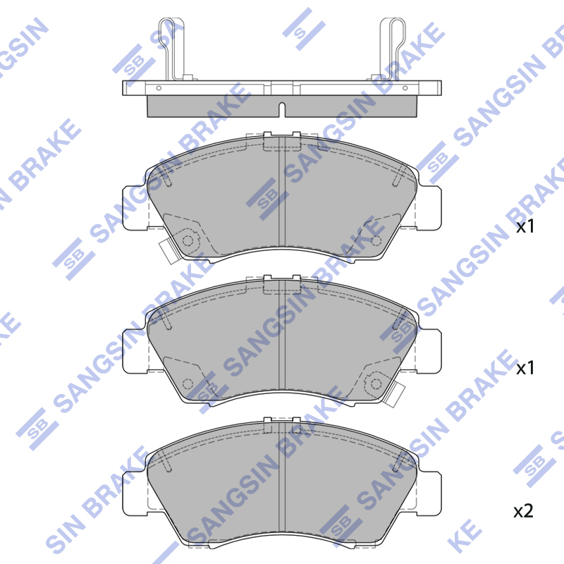 Передние тормозные колодки Sangsin SP2032A