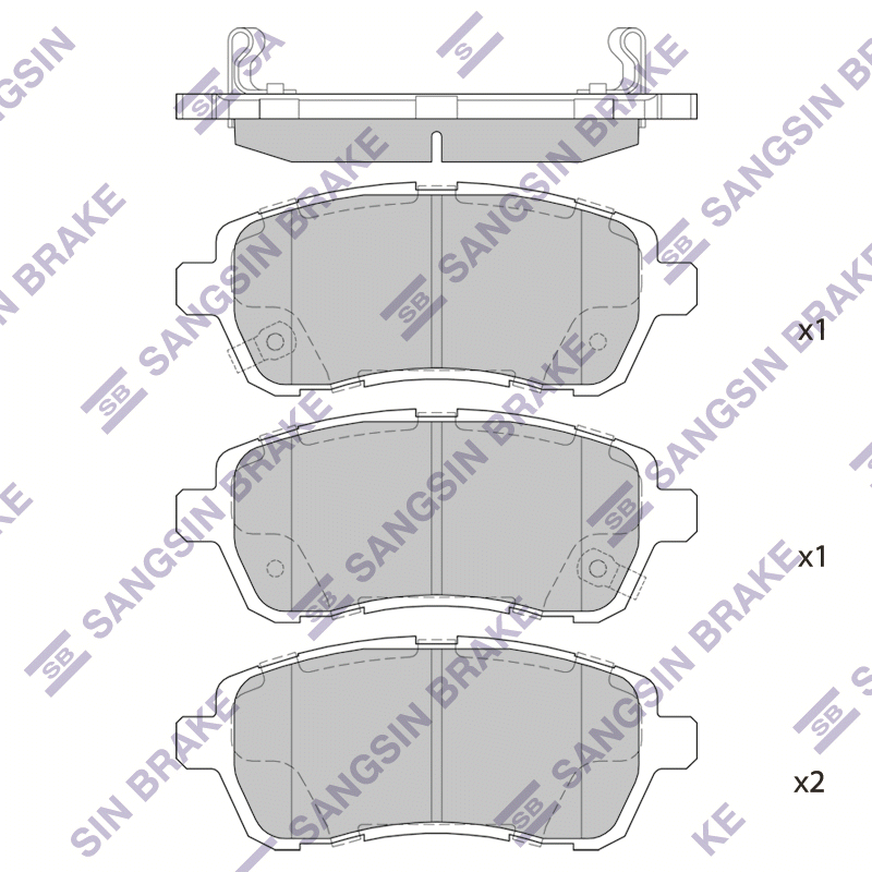 Передние тормозные колодки Sangsin SP2113