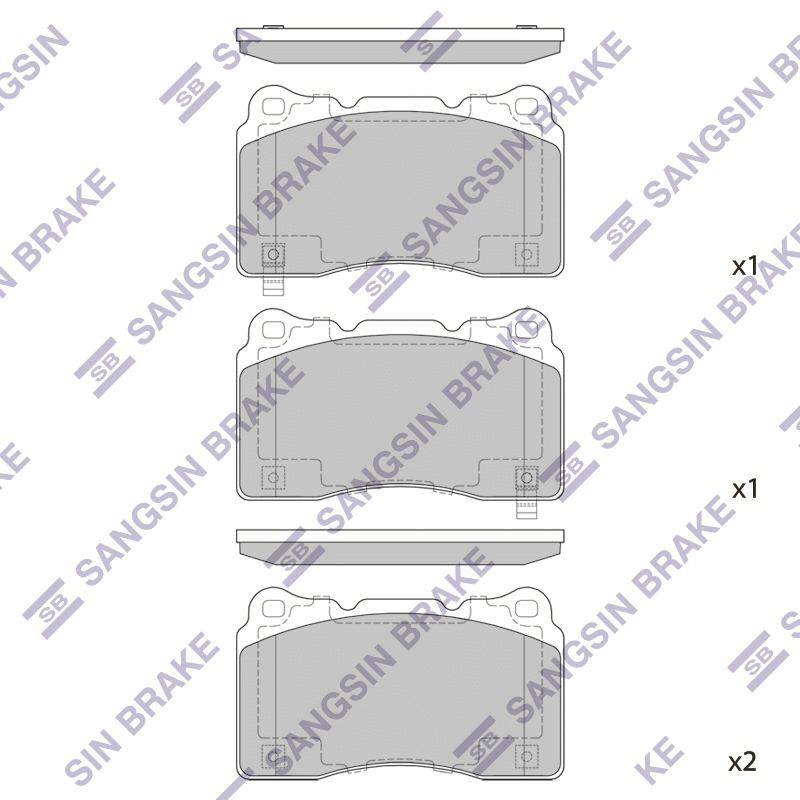 Передние тормозные колодки Sangsin SP2119