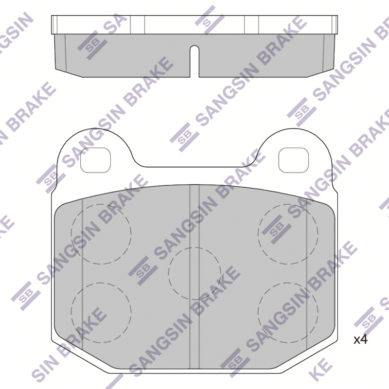 Передние тормозные колодки Sangsin SP2121