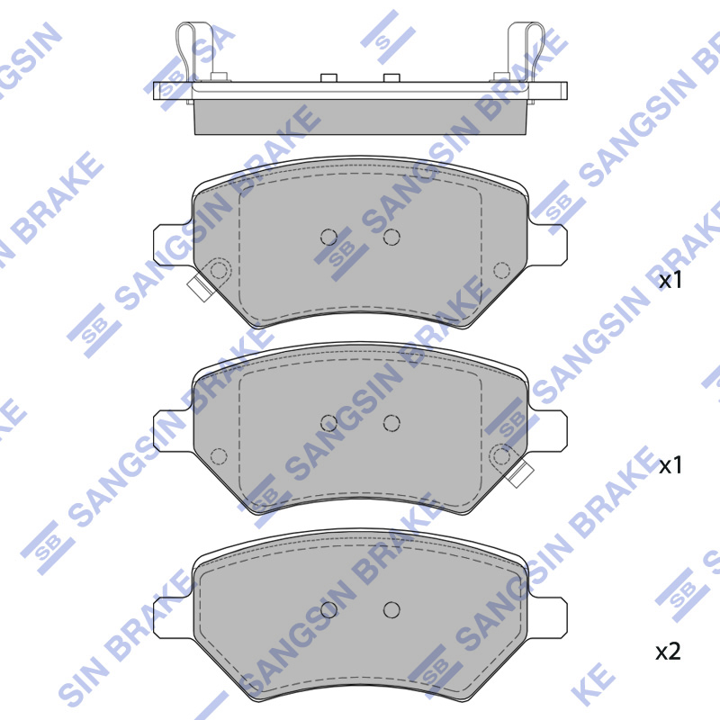 Передние тормозные колодки Sangsin SP2132