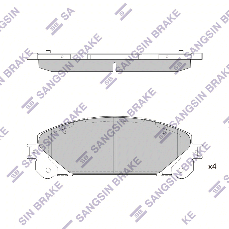 Передние тормозные колодки Sangsin SP2137